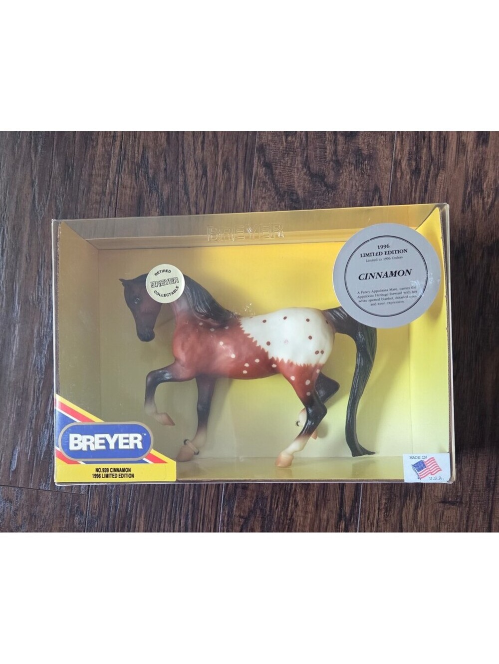 Breyer 939 Cinnamon 1996 Limited Edition Appaloosa Mare